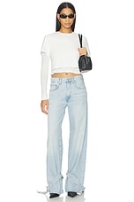 Cinched Hem Loose Taper Jeans - thumbnail 9