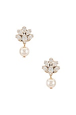 Product image of Anton Heunis Pedant Crystal Cluster Earrings. Click to view full details