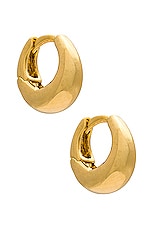 Product image of By Adina Eden Chubby Hoop Earring. Click to view full details
