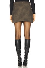 Lis Faux Fur Lynx Mini Skirt - thumbnail 7
