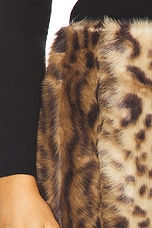 Lis Faux Fur Lynx Mini Skirt - thumbnail 9