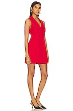 Alice + Olivia Latoya Blazer Mini Dress in Perfect Ruby | REVOLVE