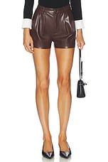 Conry Faux leather Pleated Short