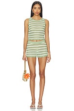 Ciara Cropped Pointelle Pullover - thumbnail 7