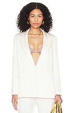 Product image of Alice + Olivia Denny Notch Collar Boyfriend Blazer. Click to view full details