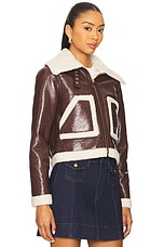 Isaiah Faux Shearling Aviator Jacket - thumbnail 6