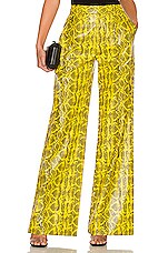 Product image of Alice + Olivia Vegan Leather Snake Pant. Click to view full details
