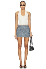 Rubi Woven Denim Micro Skirt - thumbnail 8