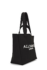 AllSaints Izzy Women's Knitted Tote Bag - Recycled Fabric, Dual Strap, Spacious Black Tote