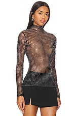 A.L.C. James Top in Black & Silver | REVOLVE