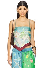 Daria Silk Scarf Top