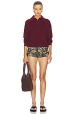 Claudia Plum Knit Polo - thumbnail 7