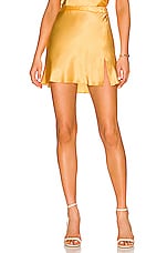 Product image of Amanda Uprichard x REVOLVE Mini Ludlow Slit Skirt. Click to view full details