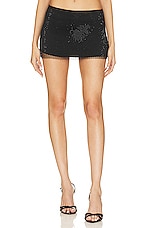 Product image of Amanda Uprichard X Revolve Niecy Mesh Sparkle Mini Skirt. Click to view full details