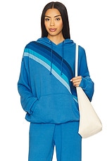 Cross Stripe Relaxed Pullover Hoodie