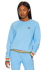 Product image of Aviator Nation SWEAT RAS DE COU RAINBOW RIB. Click to view full details