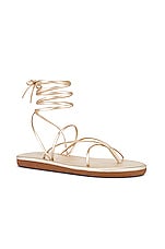 Ancient Greek Sandals String Flip Flop in Platinum | REVOLVE