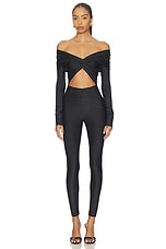Kendall Crystal Off Shoulder Jumpsuit - thumbnail 4