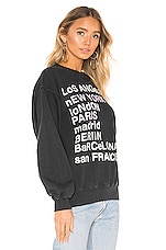 ANINE BING City Love Sweatshirt in Charcoal | REVOLVE