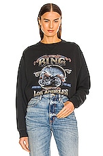 Product image of ANINE BING Ramona Biker Sweatshirt. Click to view full details