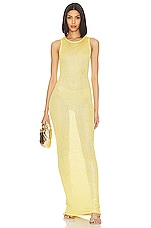 Natalia Dress - Chartreuse Sequin - thumbnail 4