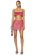 x REVOLVE Yasmin Fringe Split Mini Skirt - thumbnail 8