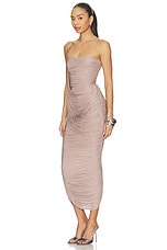 Strapless Drape Column Dress - thumbnail 6