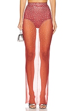 Crystal Mesh Maxi Skirt