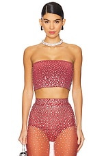 Crystal Mesh Crop Top