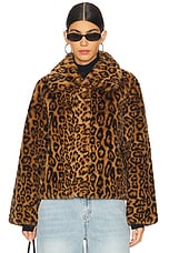 Elis Leopard Short Coat - thumbnail 5