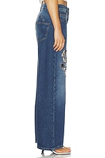 Crystal Chain Cutout Relaxed Leg - thumbnail 6