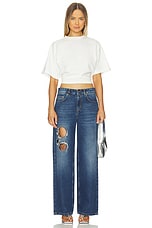 Crystal Chain Cutout Relaxed Leg - thumbnail 8