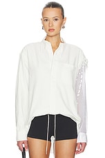 Deconstructed Sequin Oxford Shirt - thumbnail 4