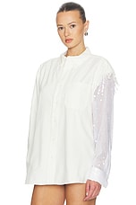 Deconstructed Sequin Oxford Shirt - thumbnail 6