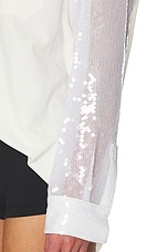 Deconstructed Sequin Oxford Shirt - thumbnail 9