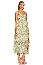 ASTR the Label Midsummer Dress in Green & Orange Multi Floral | REVOLVE