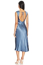 ASTR Makaela Midi Dress in Blue Floral