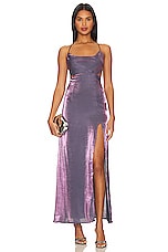 Star Detail Asymmetric Dress Lavender HV9901