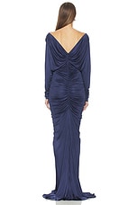 V Neck Ruched Gown - thumbnail 6