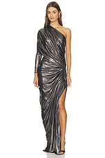 One Sleeve Draped Gown - thumbnail 4