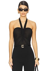 Strap Halter Neck Bodysuit - thumbnail 4
