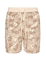 Product image of ATM Anthony Thomas Melillo Camouflage Slub Jersey Pull On Short. Click to view full details
