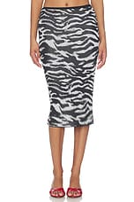 Midi Zebra Skirt - thumbnail 4