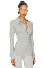 Long Sleeve Lapel Top - thumbnail 5