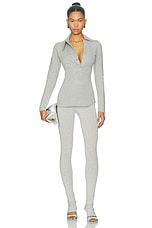 Long Sleeve Lapel Top - thumbnail 7