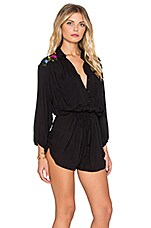 AUGUSTE Mexicola Romper in Black | REVOLVE