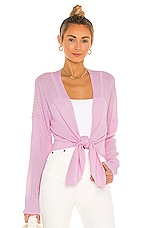 X REVOLVE Tie Front Rib Cardigan