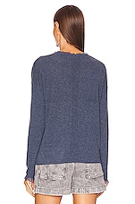 Autumn Cashmere Fringe V Neck Sweater in Mood Indigo | REVOLVE