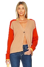 Product image of Autumn Cashmere Color Block Cardigan. Click to view full details