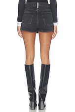 Denim Mini Skort With Crystal Beltloops - thumbnail 7